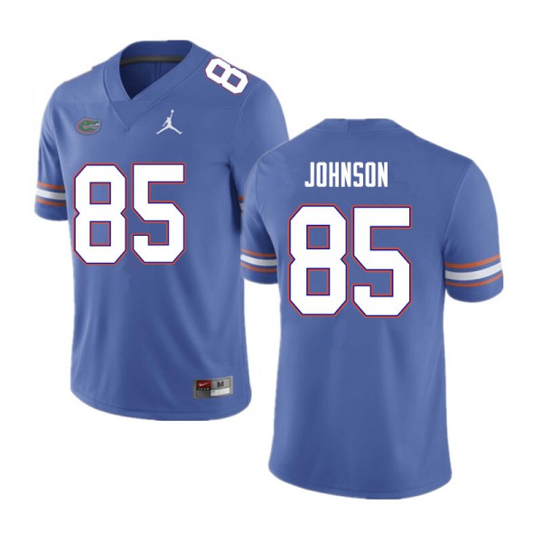 Men #85 Kevin Johnson Florida Gators College Football Jerseys Blue